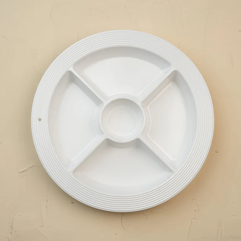 Nora Fleming Pinstripes Divided Dish