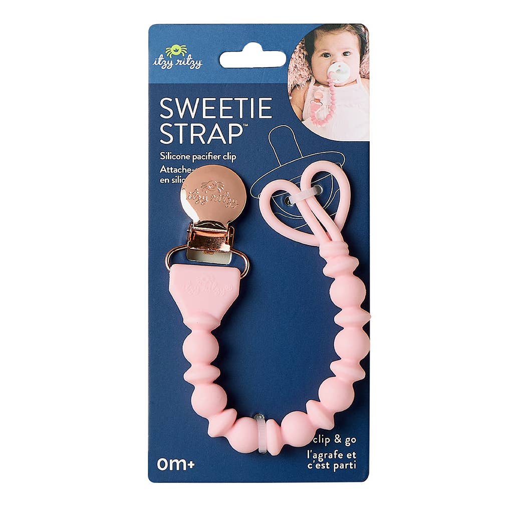 Itzy Ritzy Sweetie Strap™ Silicone One-Piece Pacifier Clips