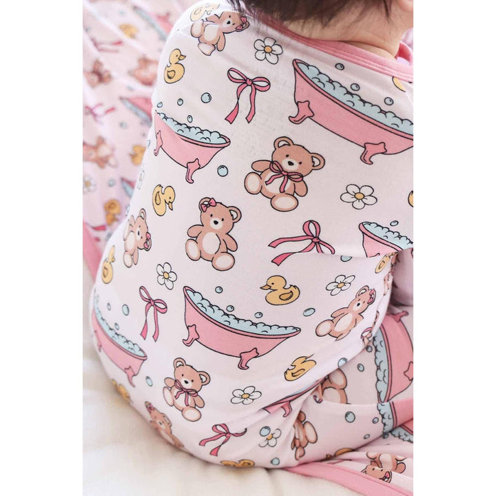 Bathtime Besties Convertible Zip Romper | Pink