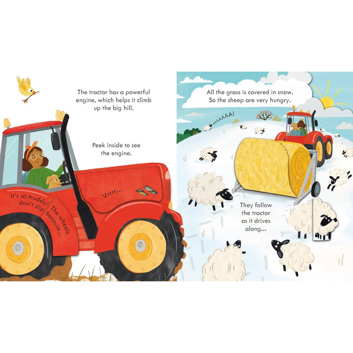 Peek Inside How a Tractor Works : Usborne