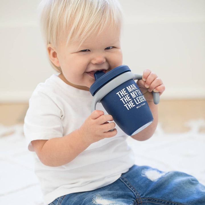 Bella Tunno The Man the Myth the Legend Happy Sippy Cup — Silicone Sippy Cup