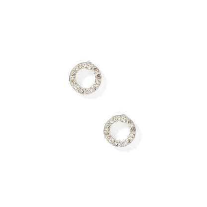 Screwback Stud Earrings - Lainey - Silver