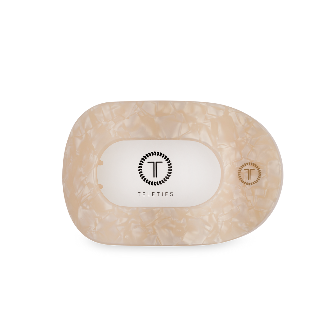 Flat Round Hair Clip | Medium | Soft Surf