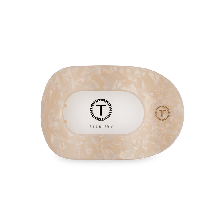 Flat Round Hair Clip | Medium | Soft Surf