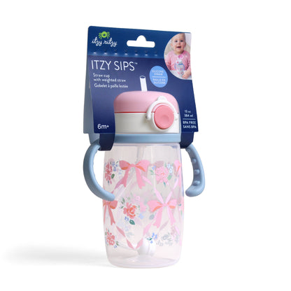 Itzy Ritzy Itzy Sips™ Weighted Straw Cup with Snap-Close Lid