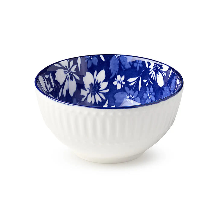 Madison Blue &amp; White Porcelain Snack &amp; Dessert Bowl by Certified International
