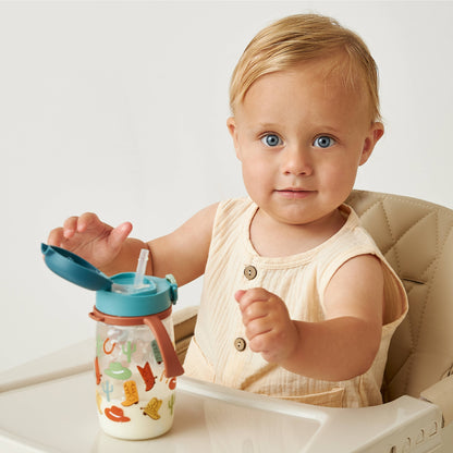 Itzy Ritzy Itzy Sips™ Weighted Straw Cup with Snap-Close Lid
