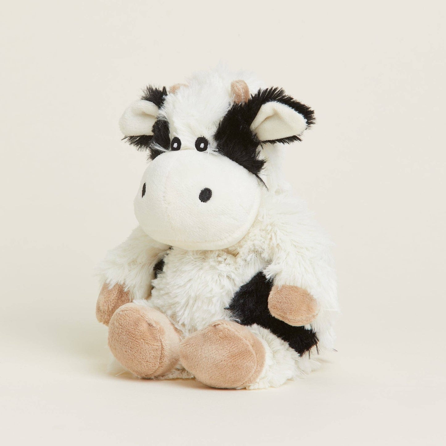 Warmies Black and White Cow Junior Microwavable Plush