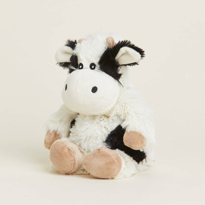Warmies Black and White Cow Junior Microwavable Plush