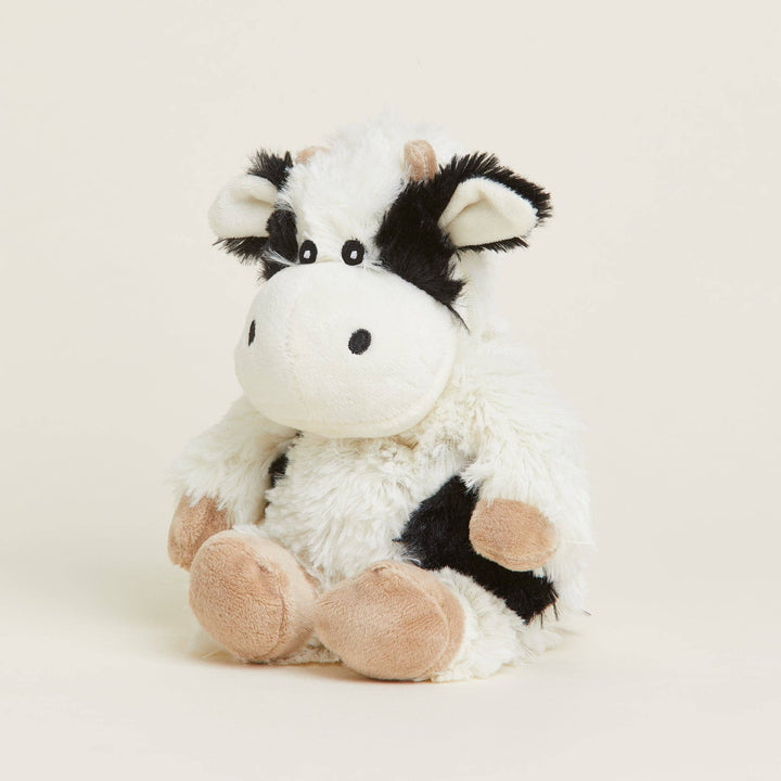 Warmies Black and White Cow Junior Microwavable Plush