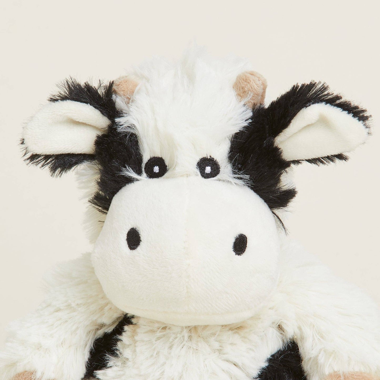 Warmies Black and White Cow Junior Microwavable Plush