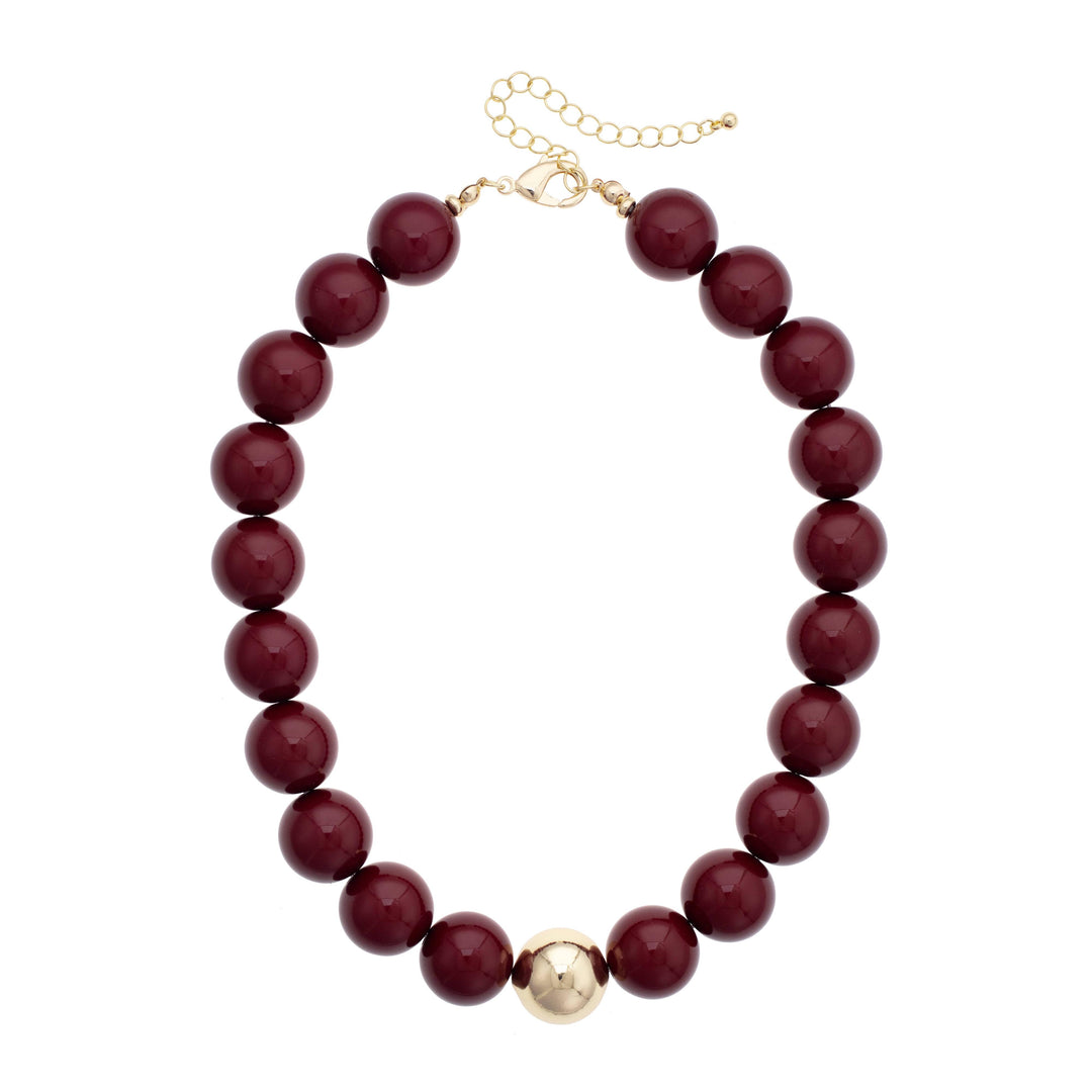 Marjorie Game Day Gumball Beaded Necklace
