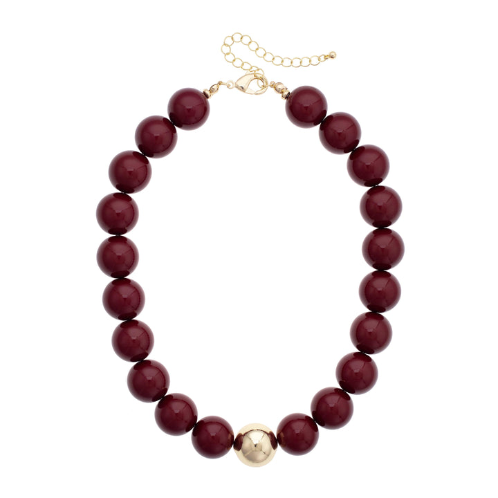 Marjorie Game Day Gumball Beaded Necklace