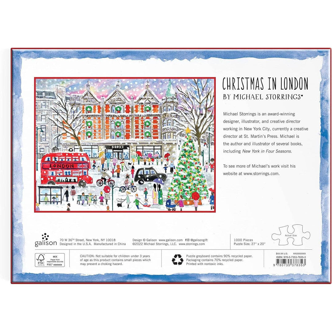 Michael Storrings Christmas in London 1000 Piece Puzzle