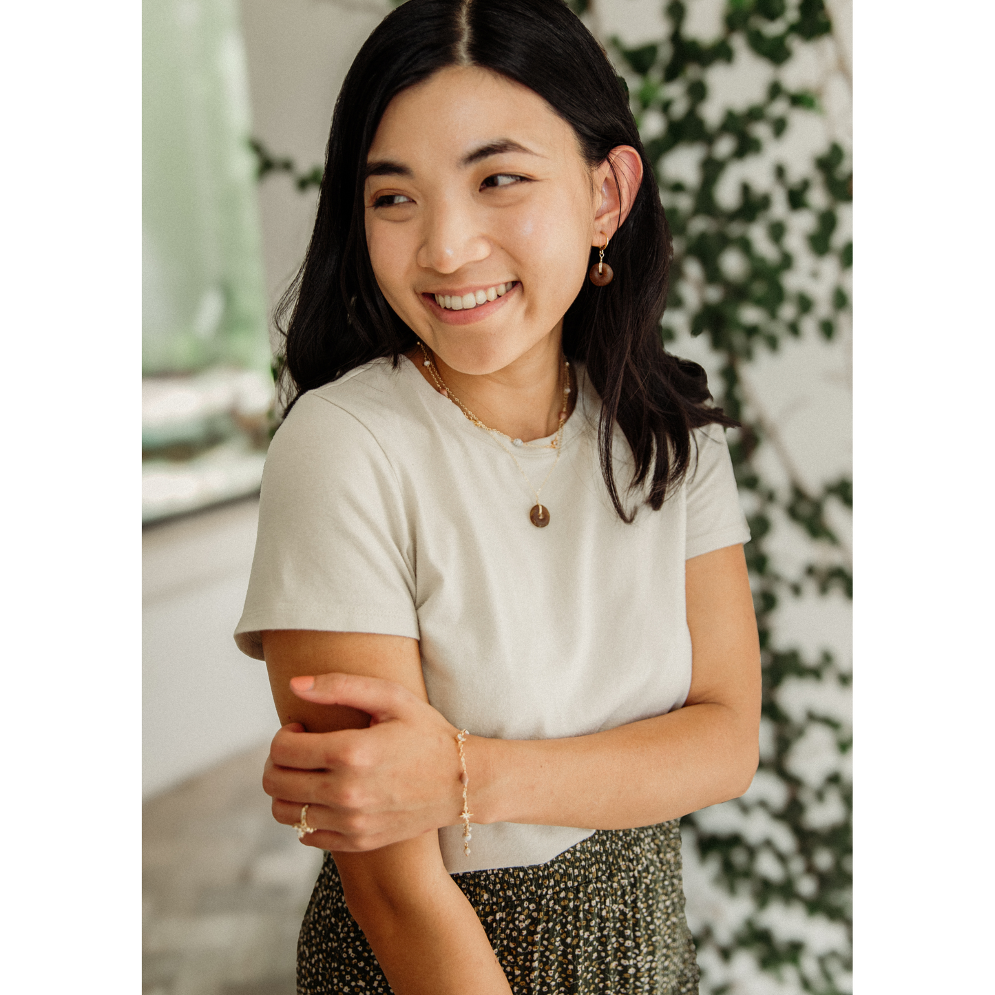 Recycled Glass Pendant Necklace