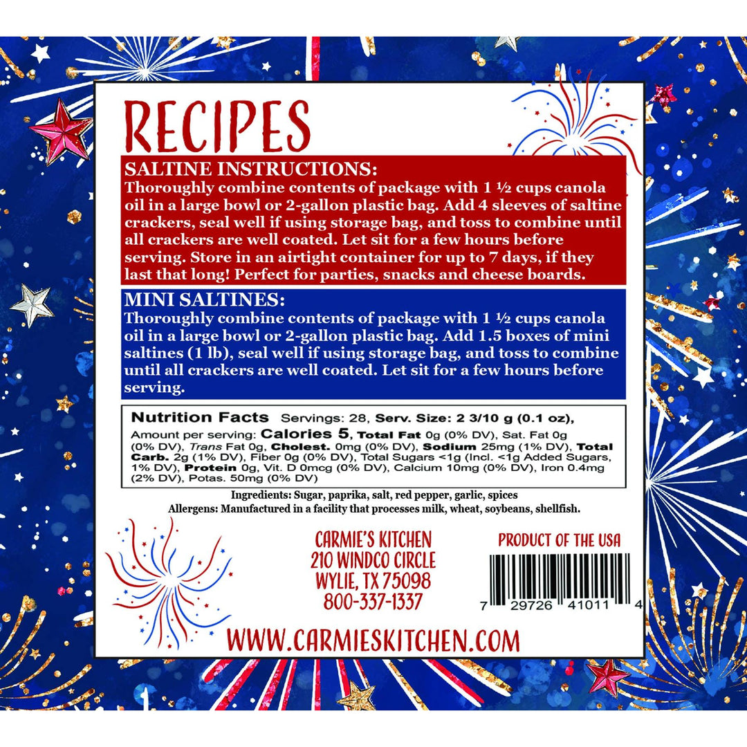 Sweet &amp; Spicy Firecracker Cracker Mix - Americana Collection