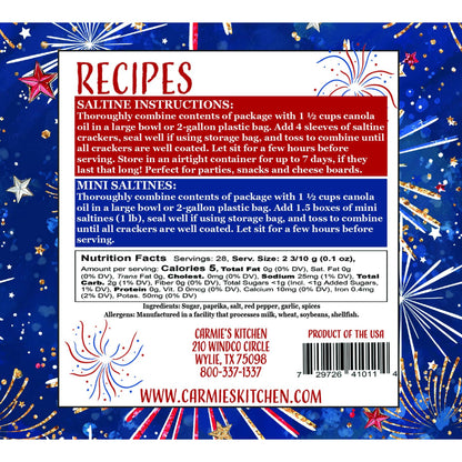 Sweet & Spicy Firecracker Cracker Mix - Americana Collection