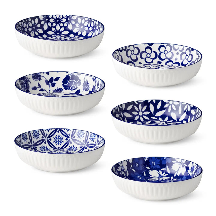 Madison Blue &amp; White Porcelain Soup &amp; Salad Bowl (Sold Individually) by Certified International