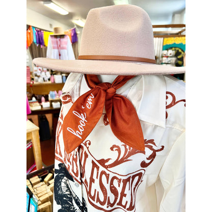 Hook 'Em Ascot Scarf