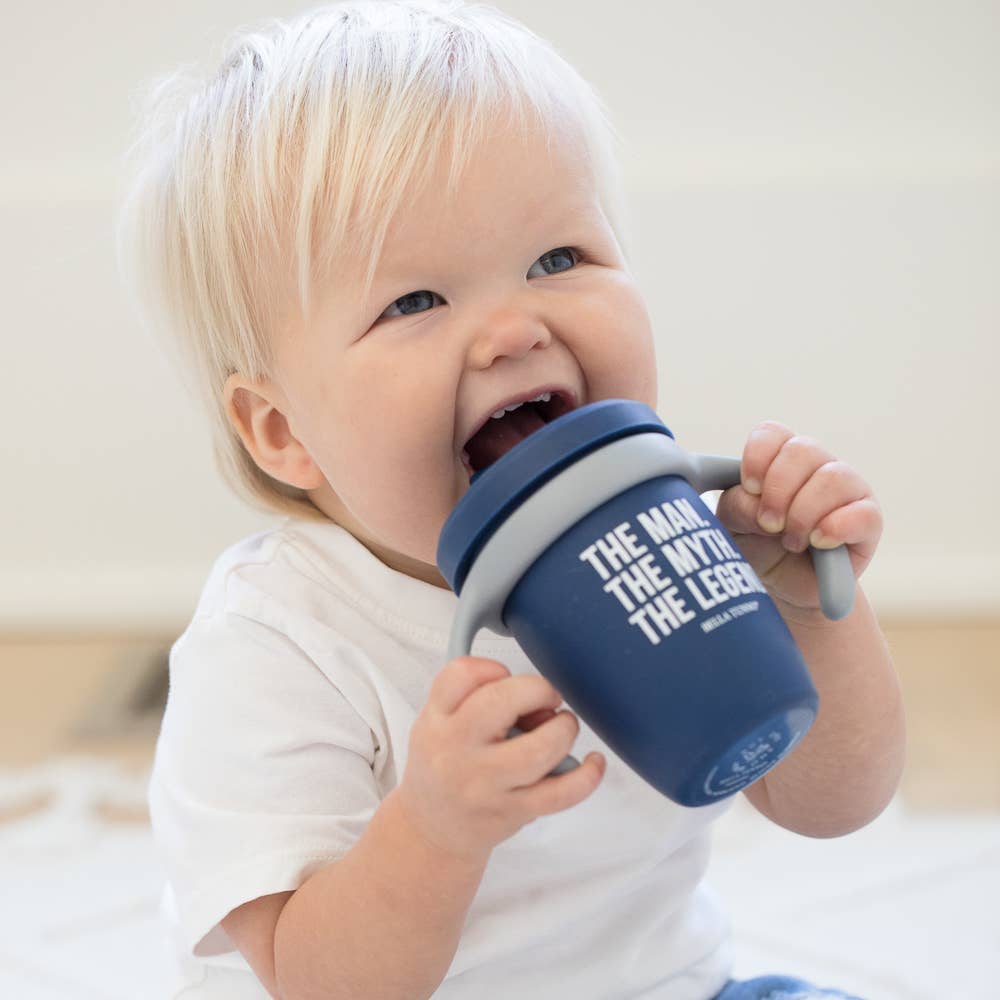 Bella Tunno The Man the Myth the Legend Happy Sippy Cup — Silicone Sippy Cup
