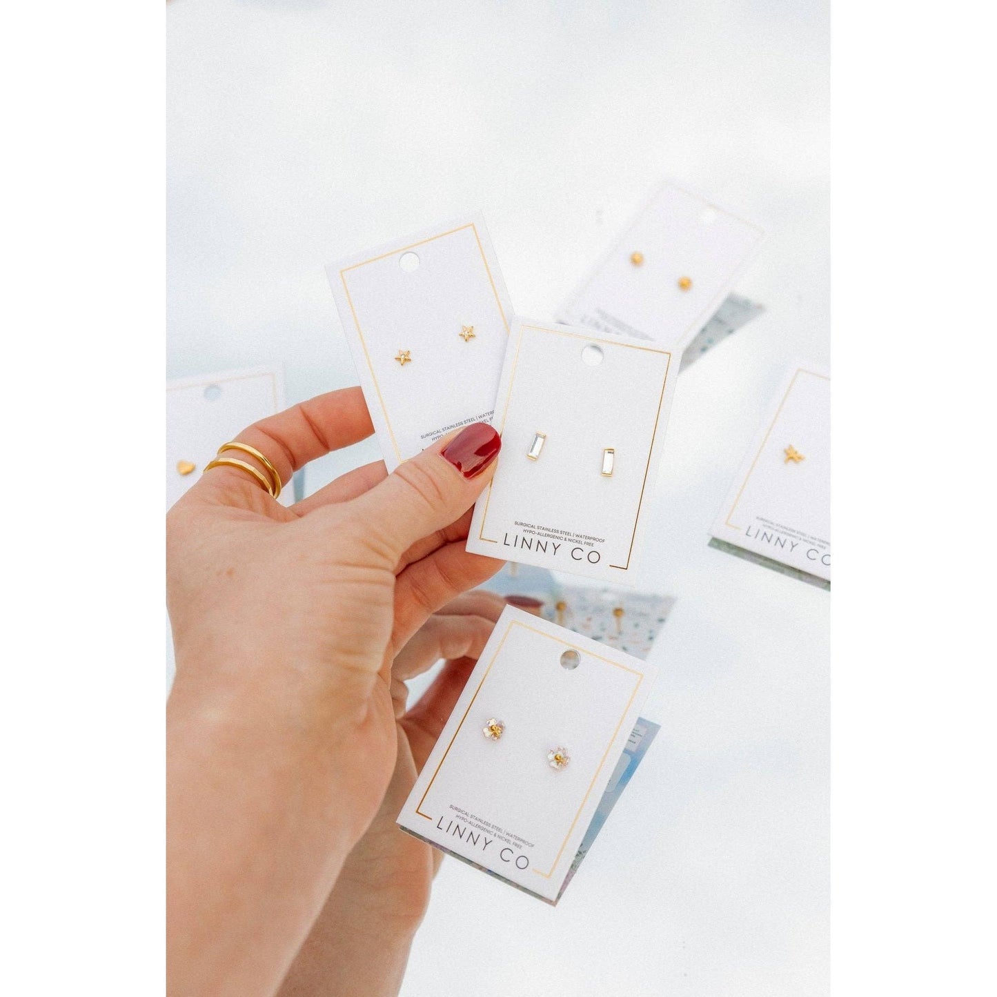 Screwback Stud Earrings - Sloane