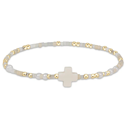 egirl hope unwritten signature cross bracelet - call me on my shellphone