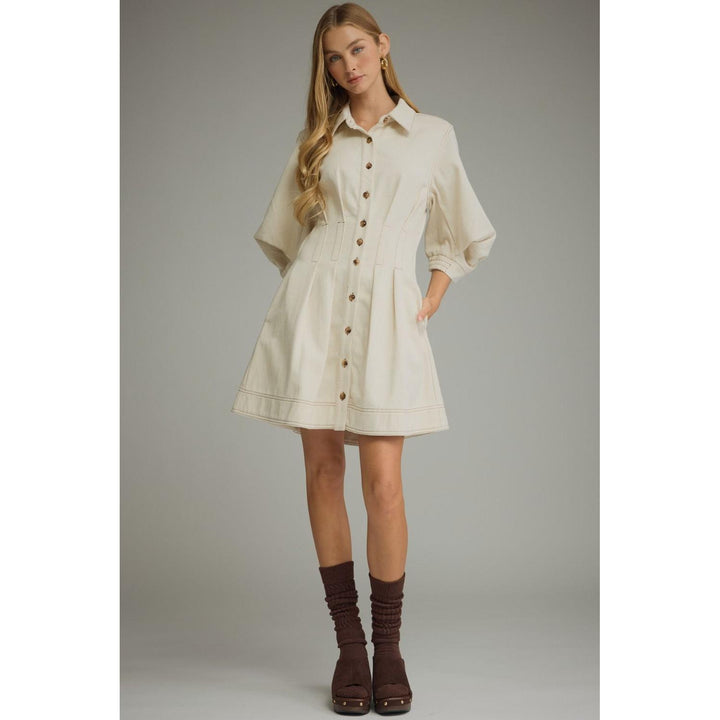 Entro Ivory Dress in Ecru