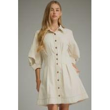 Entro Ivory Dress in Ecru