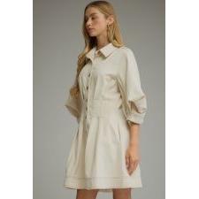Entro Ivory Dress in Ecru
