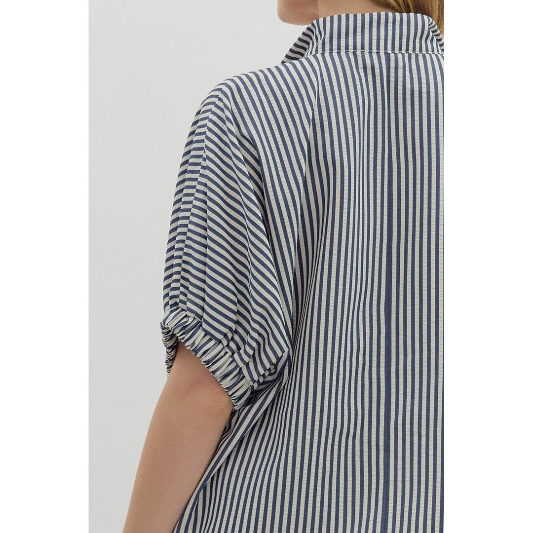The Maren Striped Dolman Top