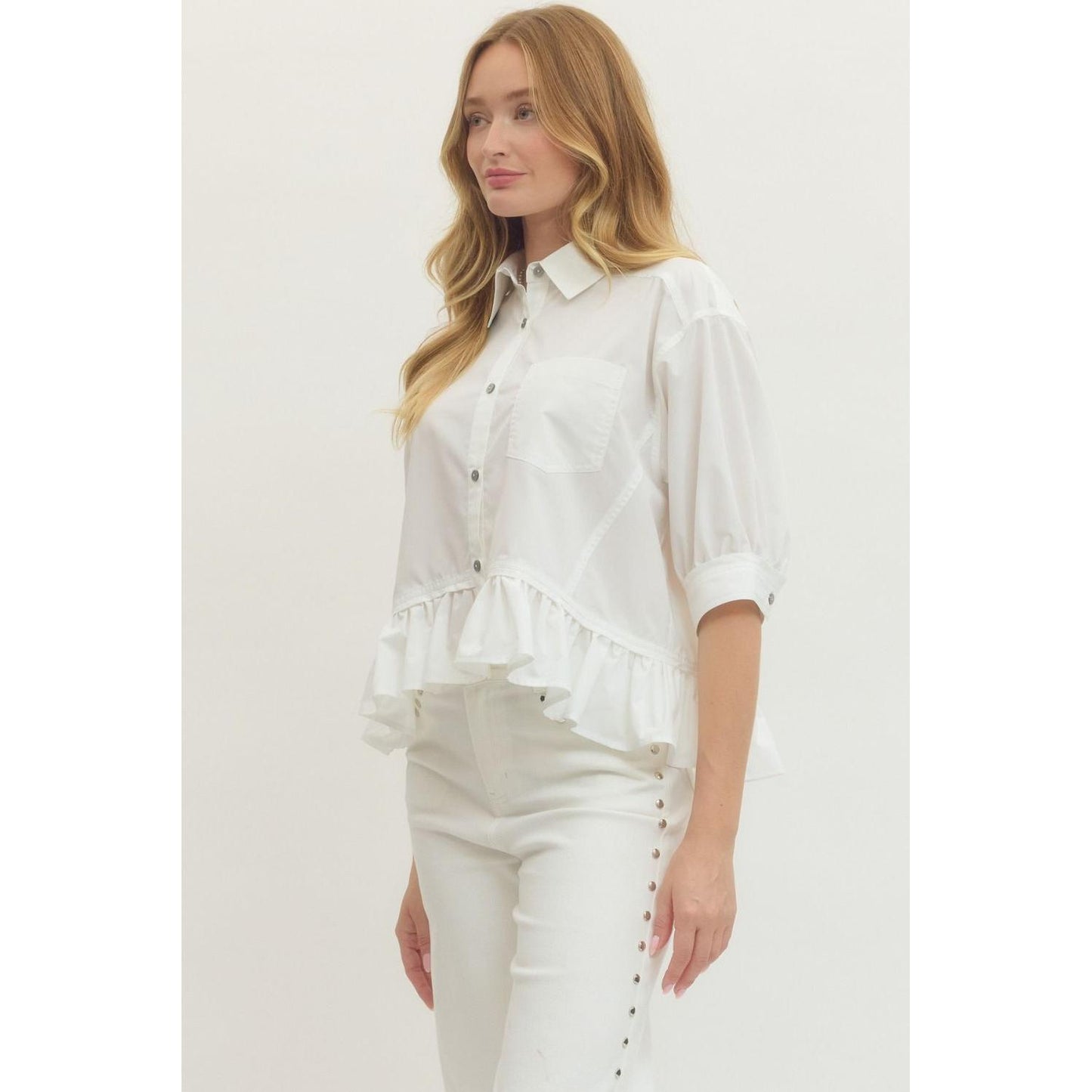 Liora Ruffle Hem Top