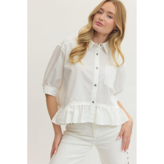 Liora Ruffle Hem Top