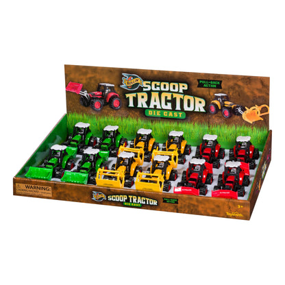 Rollin' Scoop Tractor-Toy Tractor, Farm Toys, Die Cast