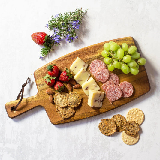 Acacia Wood Charcuterie Serving Paddle Board