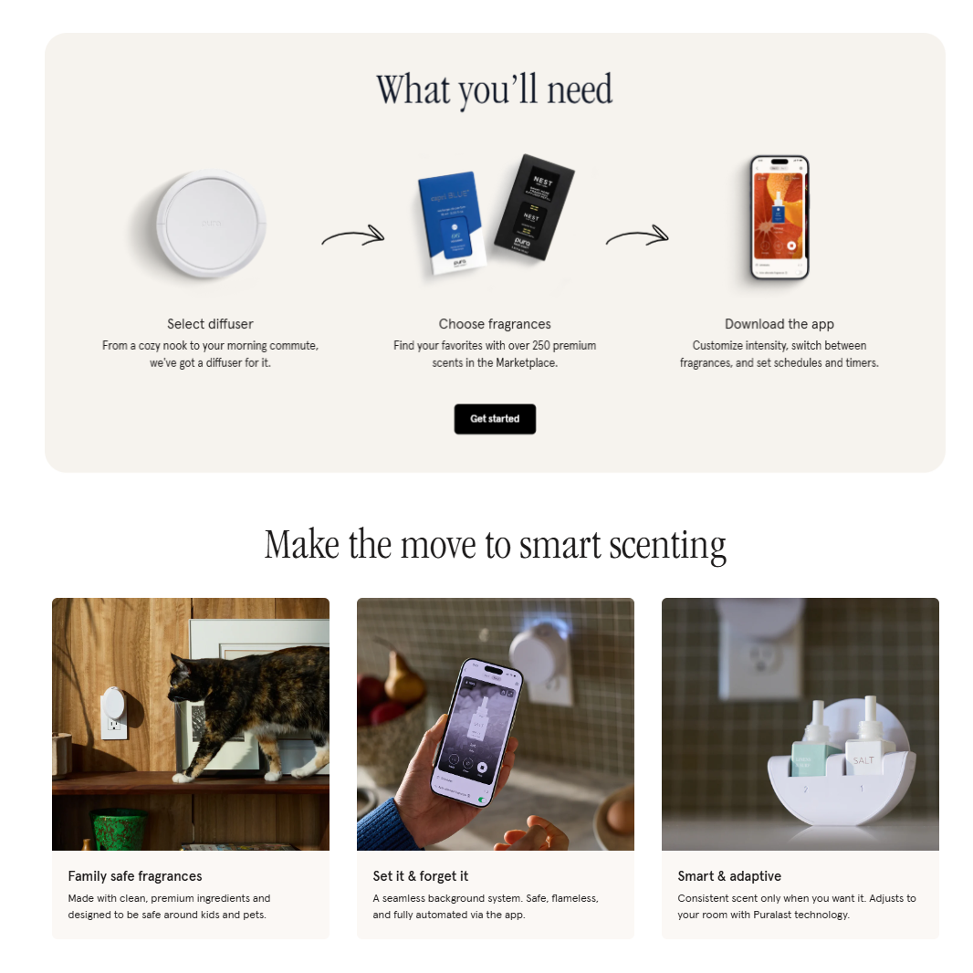 How Pura smart scenting works: diffuser, fragrance vials and the Pura app