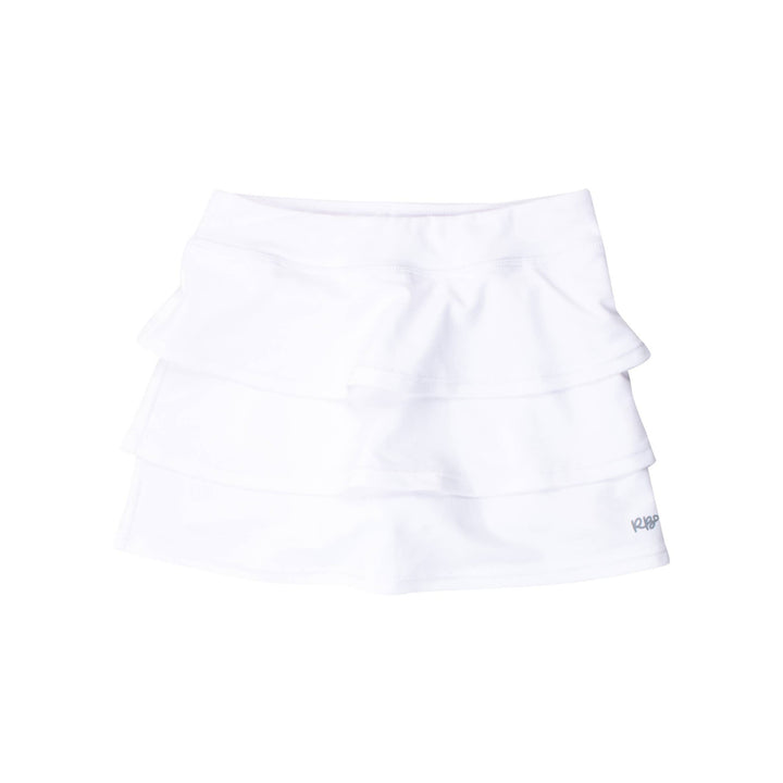 Girls White Active Skort