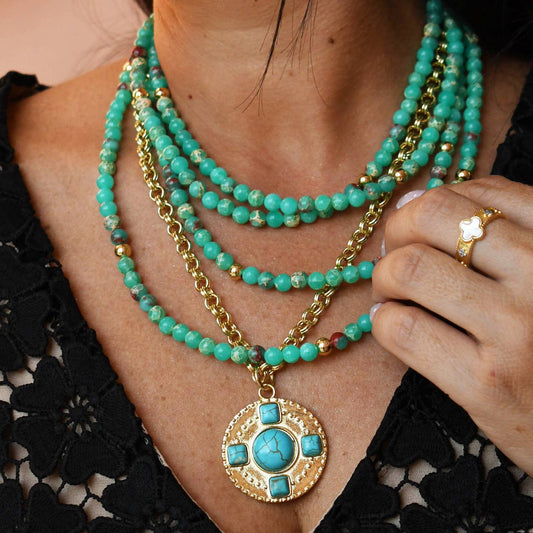 Do it for You Layered Gemstone Necklace