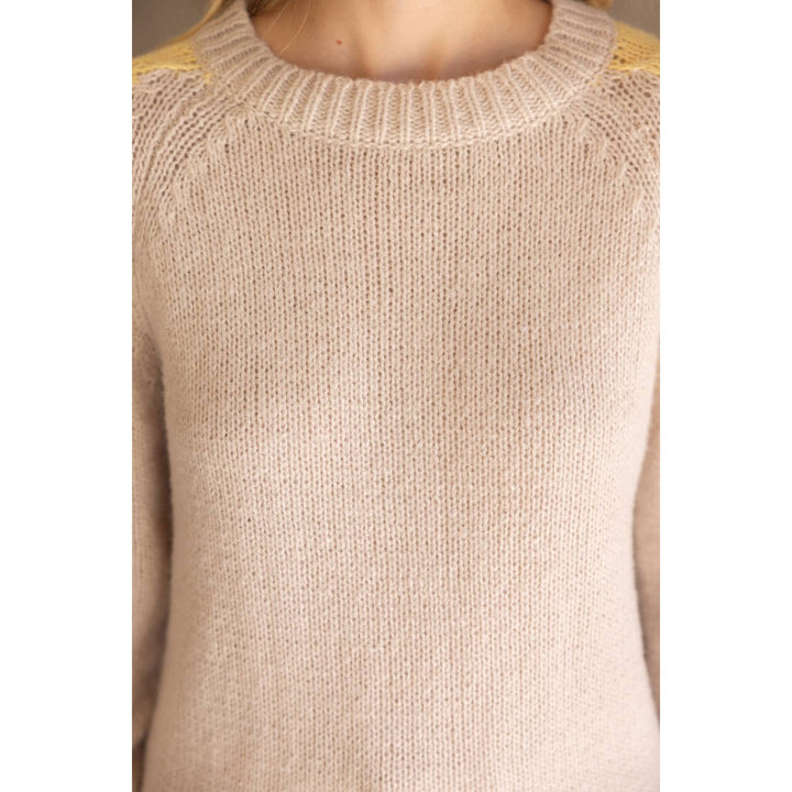 Floral Embroidered Long Sleeve Knit Sweater