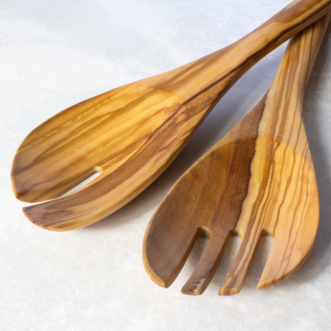 Rock &amp; Branch® Olive Wood Salad Serving Set