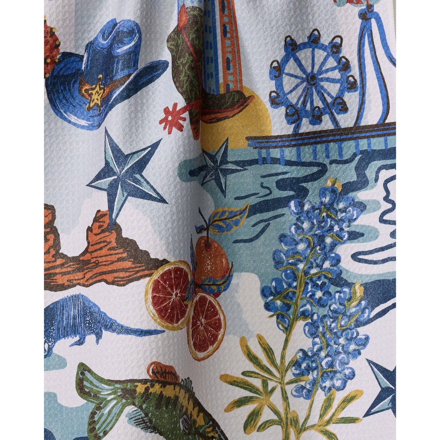 Greetings From Texas Tea Towel