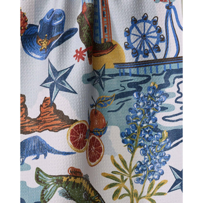 Greetings From Texas Tea Towel