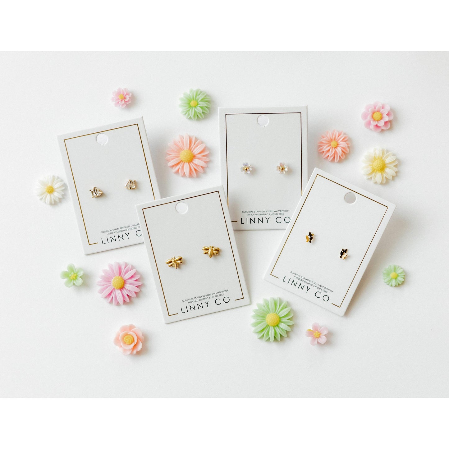 Screwback Stud Earrings - Sloane