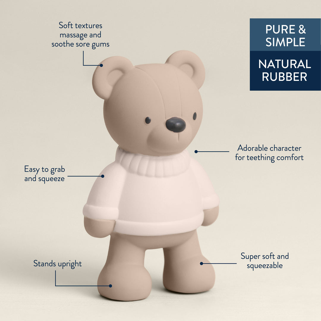 Itzy Ritzy Comfort Crew™ Bear – Natural Rubber Molar Teether