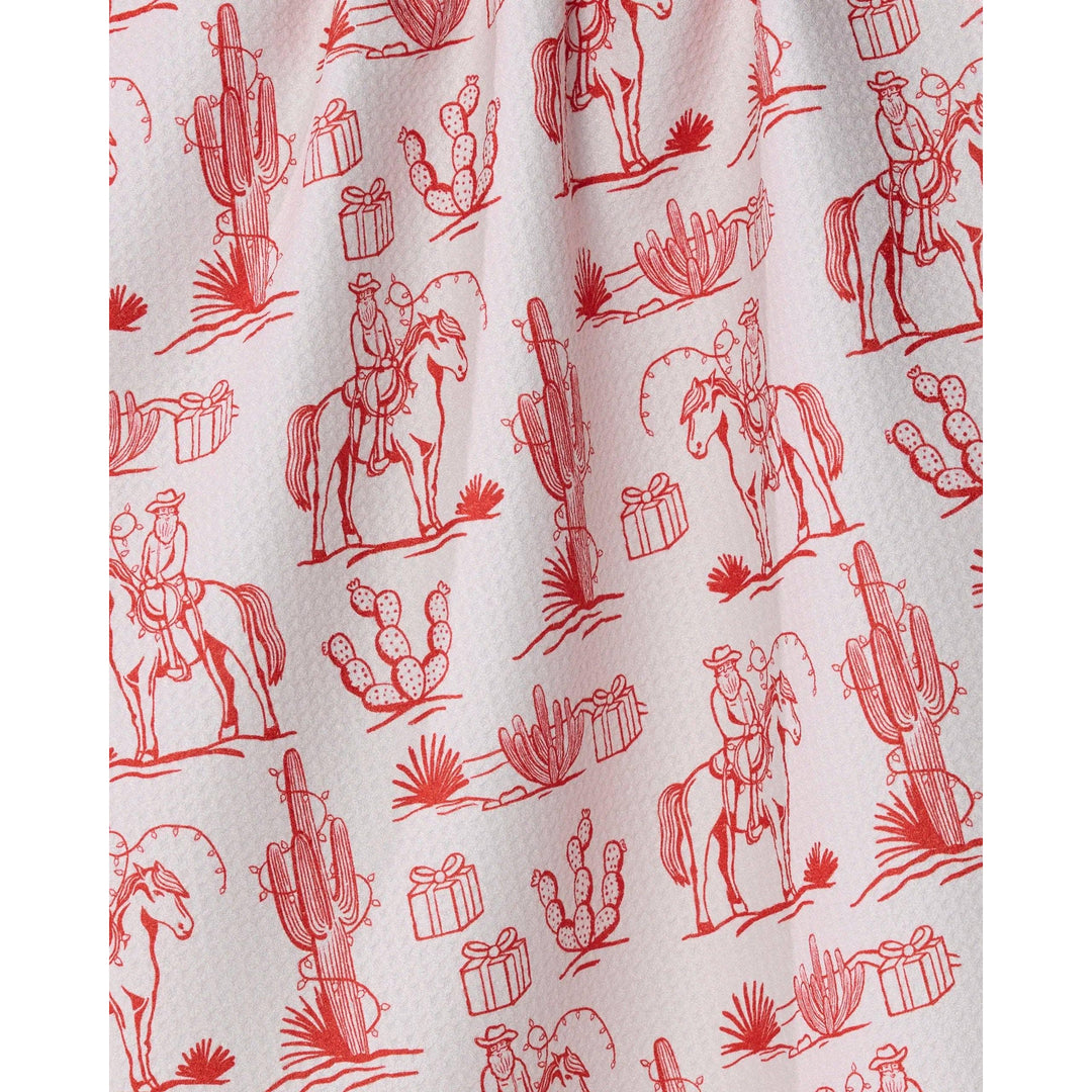 Cowboy Claus Tea Towel - Holiday 2026