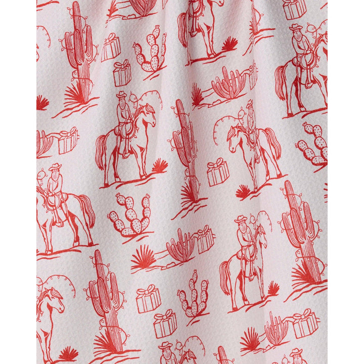 Cowboy Claus Tea Towel - Holiday 2026