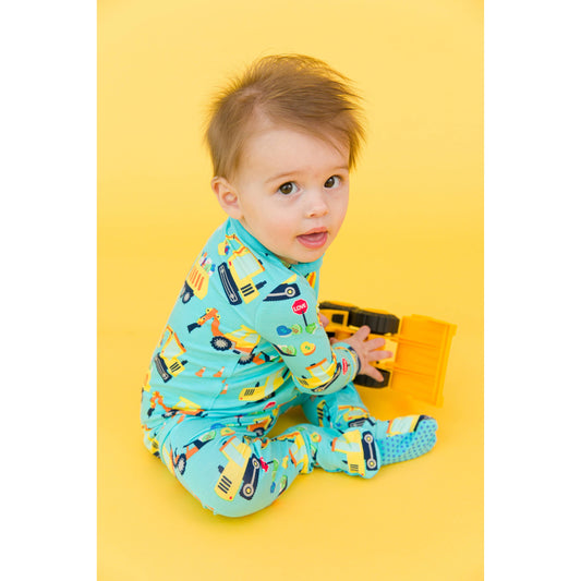 Baby Boys I Dig You Bamboo Viscose Footed One Piece Pajama