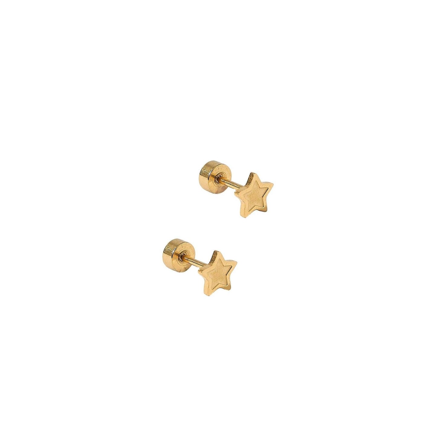 Screwback Stud Earrings - Lennon Star
