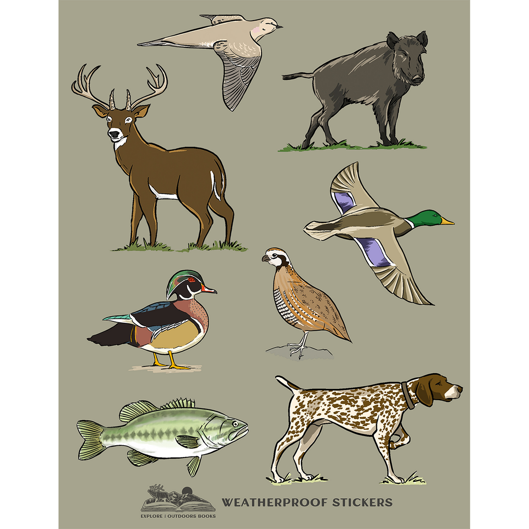 Hunting II Weatherproof Sticker Sheet