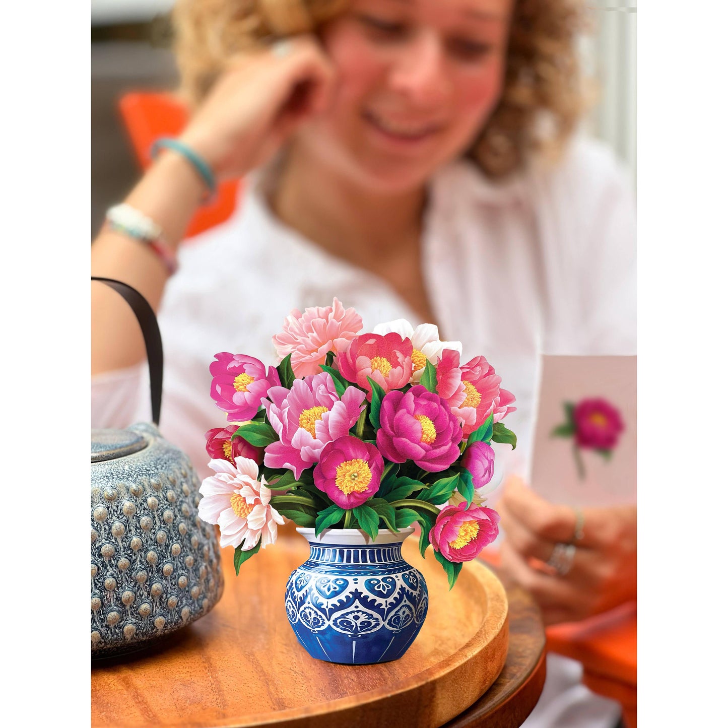 Mini Peony Paradise Pop-up Greeting Card