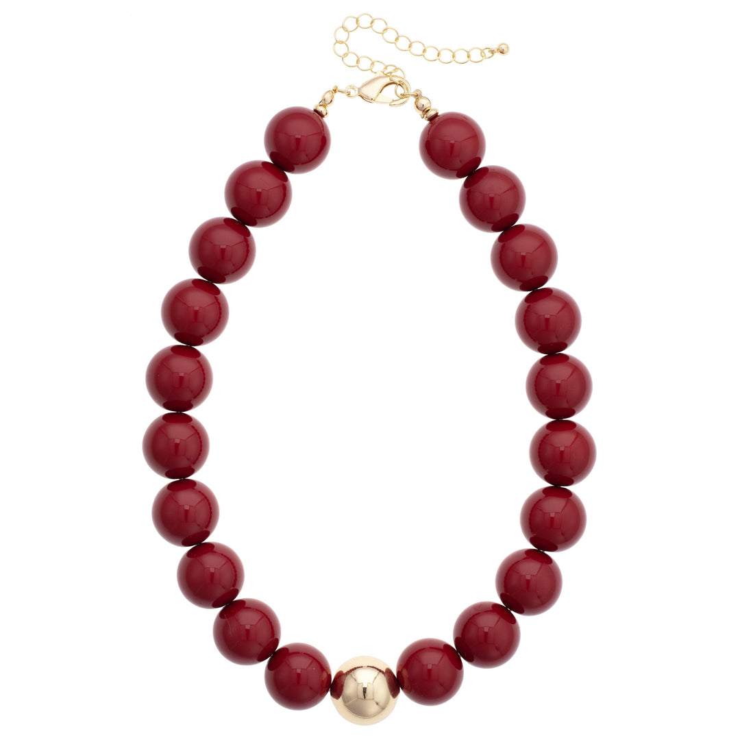 Marjorie Game Day Gumball Beaded Necklace